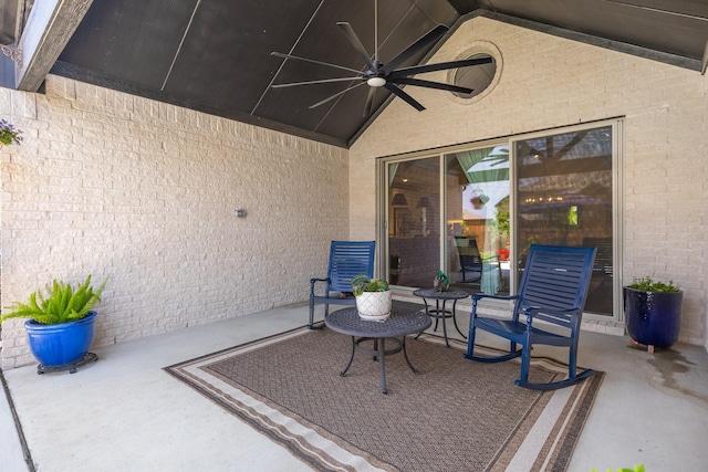 1236 Monterra Way, Fate, TX 75087 - view of patio / terrace with a ceiling fan