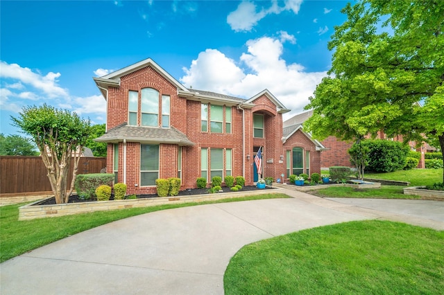 7612 Trevino Dr, Plano, TX 75025 - traditional-style home with brick siding