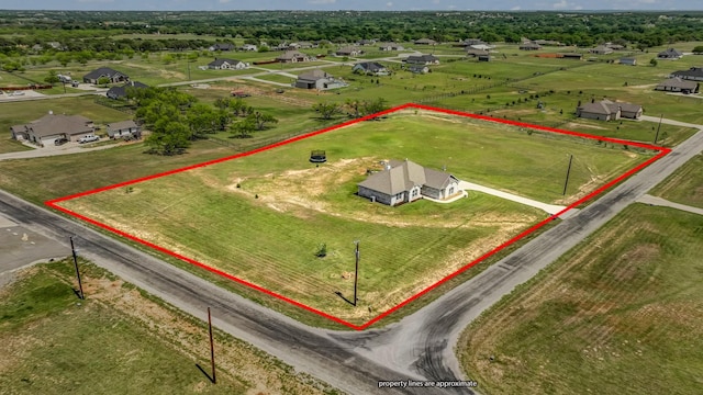 201 Dover Ct, Weatherford, TX 76087 - birds eye view of property with a rural view