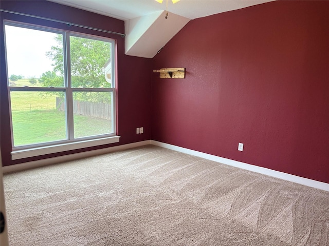 209 E Meadows St, Saint Jo, TX 76265 - bonus room featuring healthy amount of natural light, carpet, baseboards, and lofted ceiling