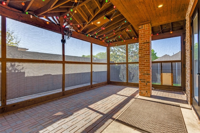 10401 Max Ln, Frisco, TX 75035 - unfurnished sunroom featuring brick patterned flooring
