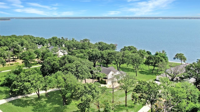 8919 Southern Shore Ct, Kemp, TX 75143 - drone / aerial view with a water view
