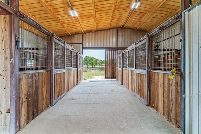 view of horse barn