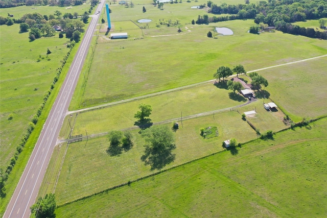 bird's eye view featuring a rural view