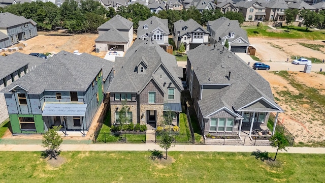 drone / aerial view with a residential view