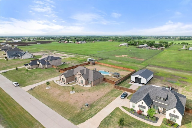 351 Evening Fire Dr, Waxahachie, TX 75167 - birds eye view of property with a rural view