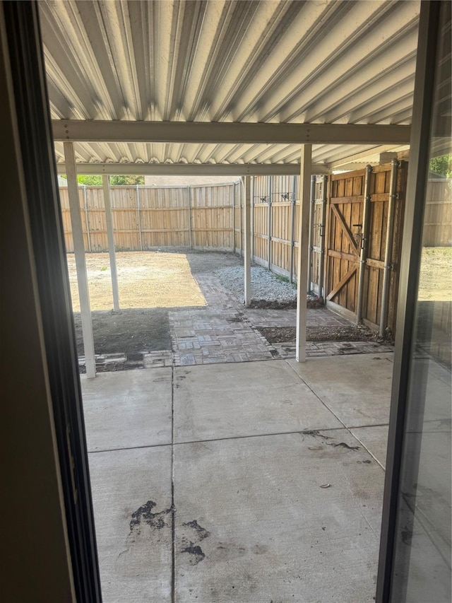 view of patio / terrace with fence