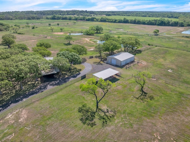 200 Leea Ln, Weatherford, TX 76087 - drone / aerial view featuring a rural view and a water view