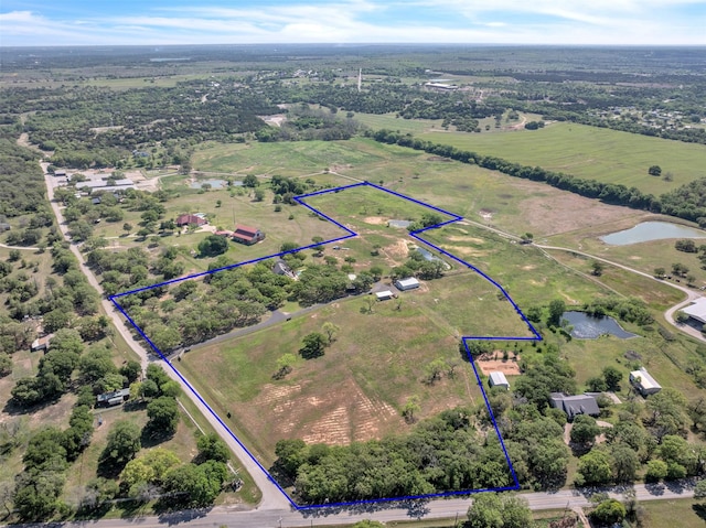 200 Leea Ln, Weatherford, TX 76087 - aerial view with a rural view and a water view