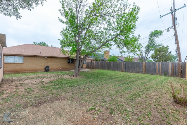 1026 Baylor St, Abilene, TX 79602 - view of yard featuring a fenced backyard