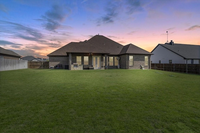 12409 Messer Ct, Fort Worth, TX 76126 - view of back of house at dusk