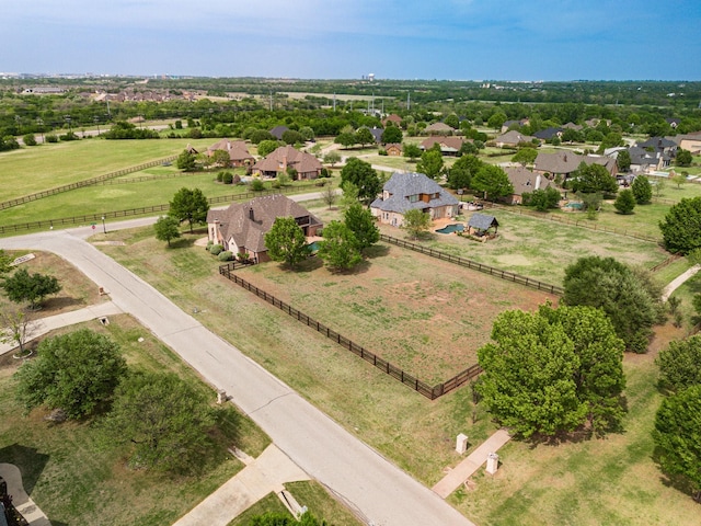 drone / aerial view with a residential view