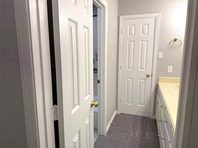611 Twin Creek Dr, Allen, TX 75013 - bathroom with vanity and baseboards