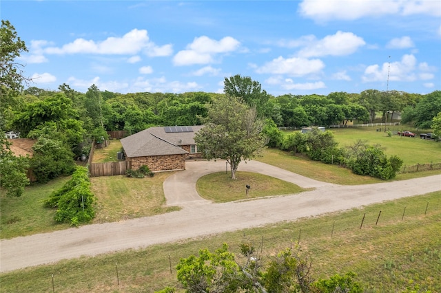 6245 Century Dr, Kennedale, TX 76060 - birds eye view of property with a forest view