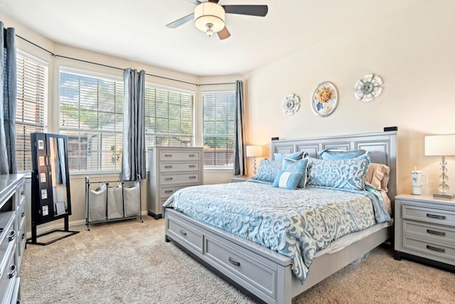 202 Beacon Hill Ln, Forney, TX 75126 - bedroom featuring light colored carpet and ceiling fan