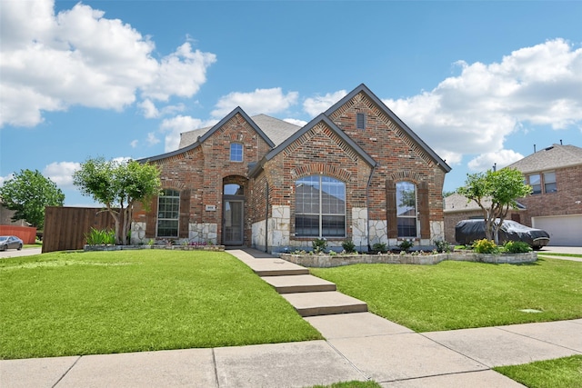 202 Beacon Hill Ln, Forney, TX 75126 - view of front facade featuring brick siding and stone siding