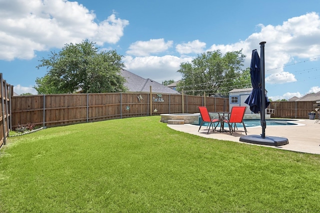 202 Beacon Hill Ln, Forney, TX 75126 - view of yard with a patio area and an outdoor structure