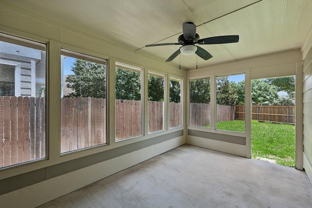 909 Whisper Ln, Mckinney, TX 75072 - unfurnished sunroom with ceiling fan and healthy amount of natural light