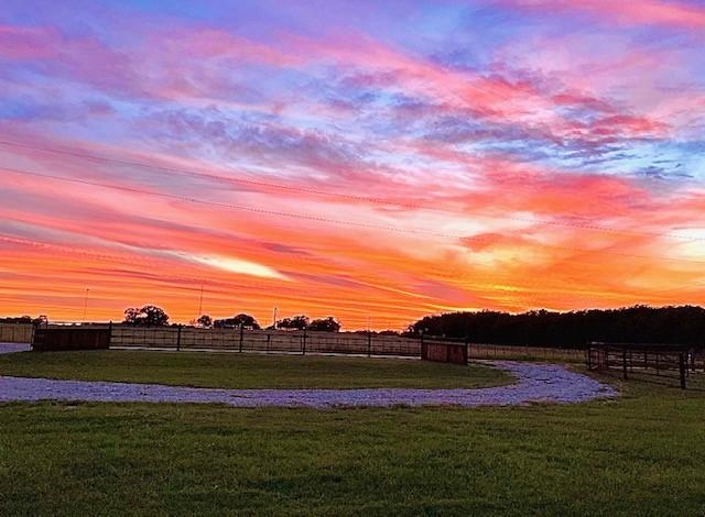 2380 County Road 422, Huckabay, TX 76401 - view of yard with fence and a rural view