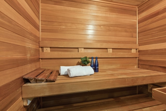 1191 Broken Bend Dr, Prosper, TX 75078 - relaxing sauna with wooden walls