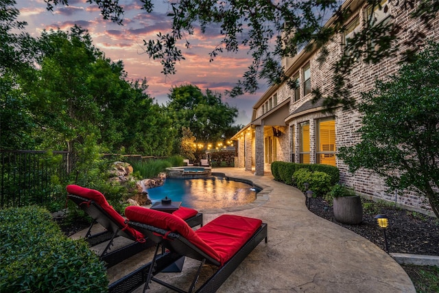 1191 Broken Bend Dr, Prosper, TX 75078 - view of pool with a patio area and a pool with connected hot tub