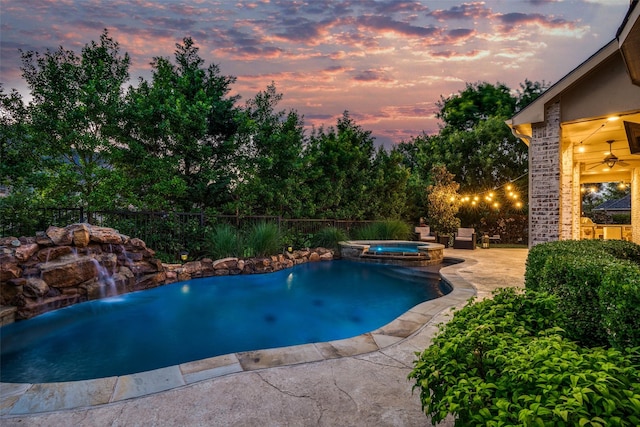 1191 Broken Bend Dr, Prosper, TX 75078 - view of pool with a patio area and a pool with connected hot tub