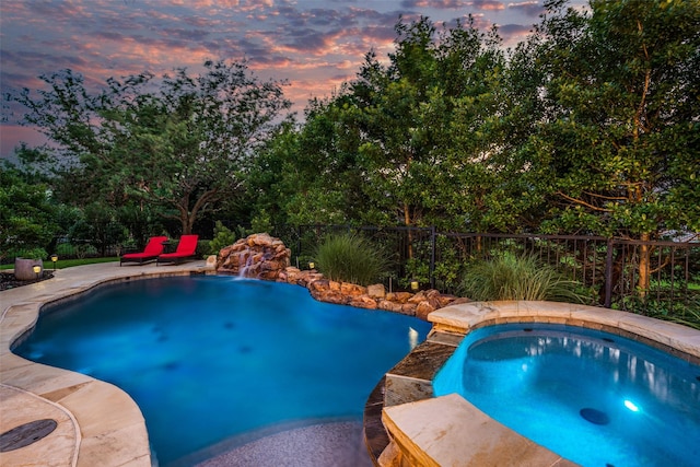 1191 Broken Bend Dr, Prosper, TX 75078 - view of swimming pool featuring an in-ground hot tub and a patio