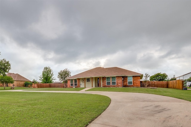 3451 Sudith Ln, Midlothian, TX 76065 - ranch-style home featuring curved driveway and brick siding