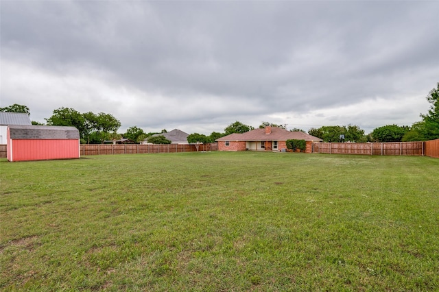 3451 Sudith Ln, Midlothian, TX 76065 - view of yard featuring an outbuilding and a storage unit