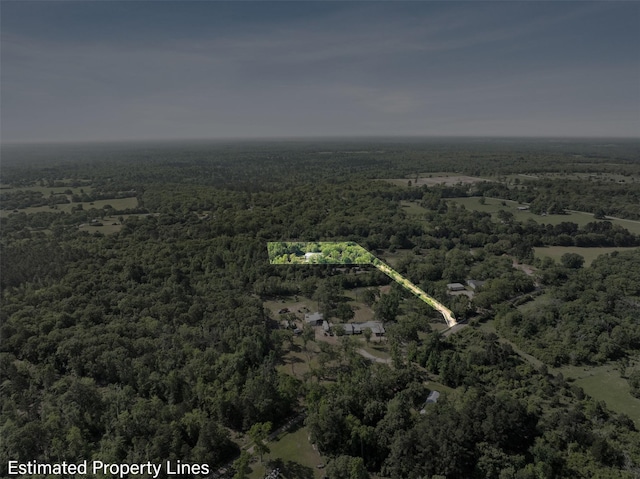 drone / aerial view with a view of trees