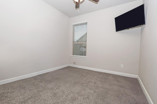 4125 Stockman Dr, Krum, TX 76249 - carpeted spare room with ceiling fan and baseboards