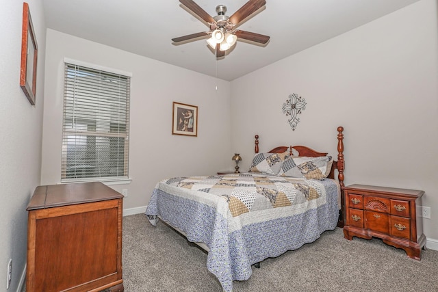 4125 Stockman Dr, Krum, TX 76249 - carpeted bedroom featuring baseboards and ceiling fan