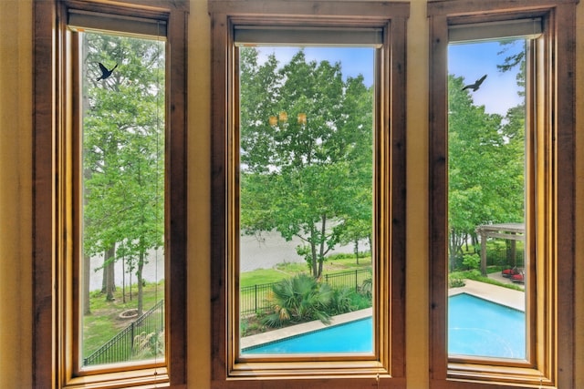 view of doorway to outside
