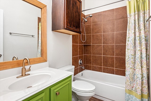 5208 Hidden Knolls Dr, Mckinney, TX 75071 - bathroom with toilet, shower / bath combo, and vanity