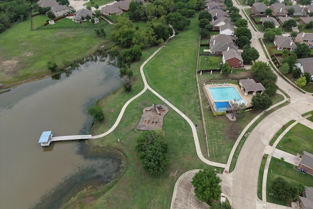 5208 Hidden Knolls Dr, Mckinney, TX 75071 - aerial view of property's location with a pool area and nearby suburban area