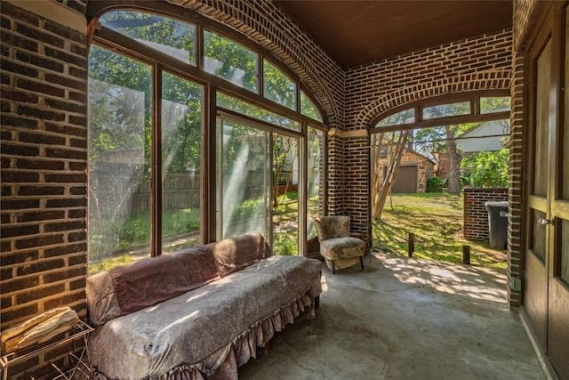 view of sunroom / solarium