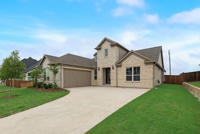 1006 Cascading Creek Dr, Rockwall, TX 75087 - view of front of home featuring brick siding, an attached garage, driveway, and a shingled roof
