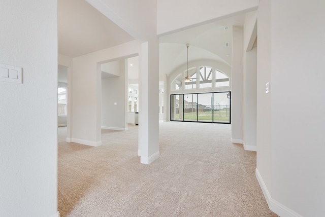 1006 Cascading Creek Dr, Rockwall, TX 75087 - empty room with light carpet, baseboards, and ceiling fan