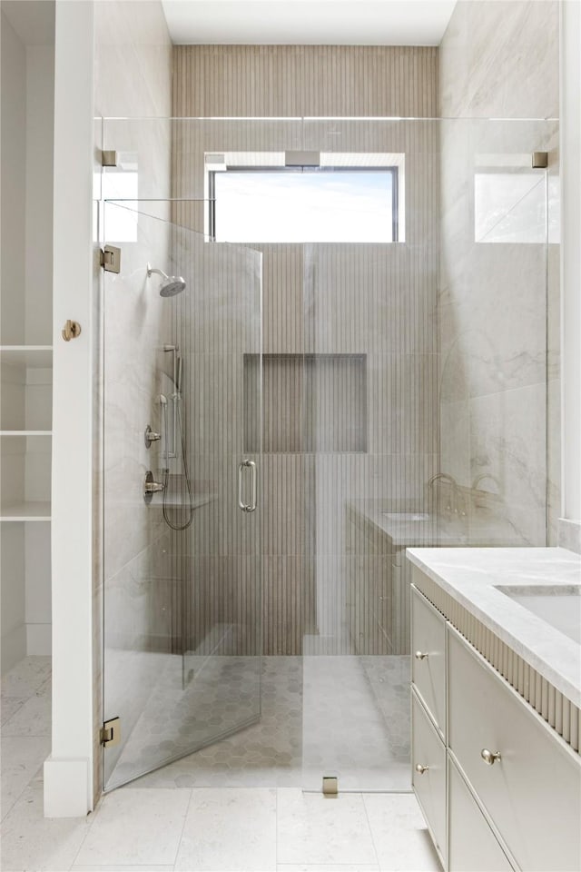 11736 Jamestown Rd, Dallas, TX 75230 - full bath featuring a marble finish shower