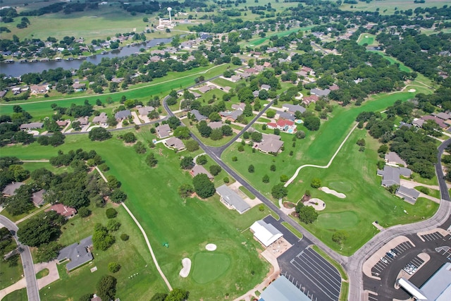 104 Kiowa Dr N, Gainesville, TX 76240 - bird's eye view featuring a water view and view of golf course