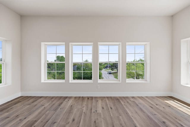 5426 Van Horn Dr, Granbury, TX 76048 - empty room with plenty of natural light, baseboards, and wood finished floors
