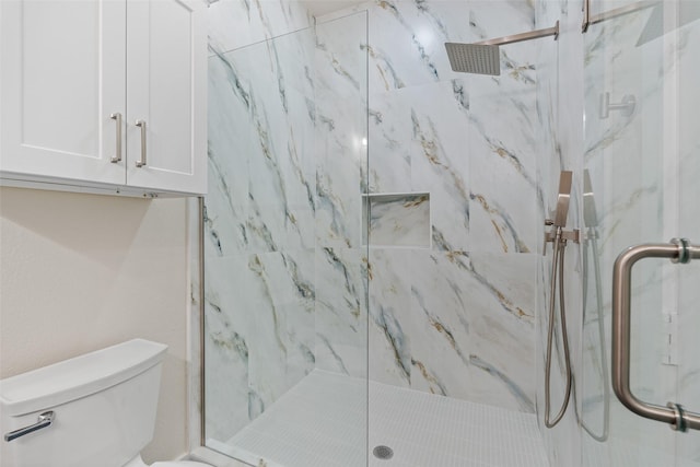 5426 Van Horn Dr, Granbury, TX 76048 - full bathroom with toilet and a marble finish shower