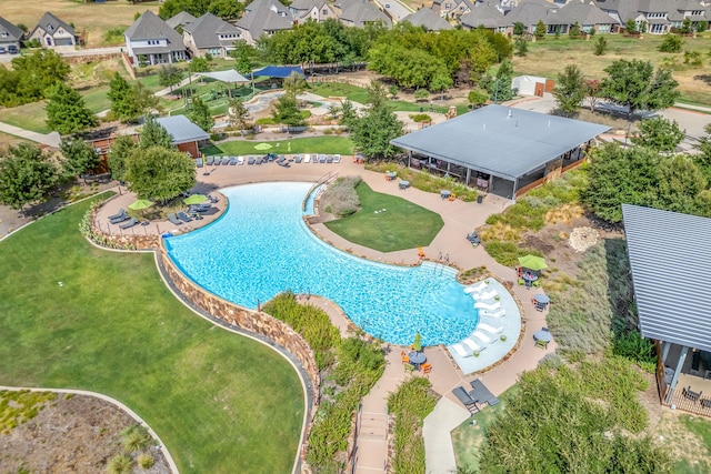 11721 Bull Creek Dr, Northlake, TX 76226 - aerial perspective of suburban area with a pool area