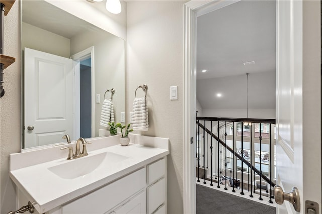 bathroom with vanity
