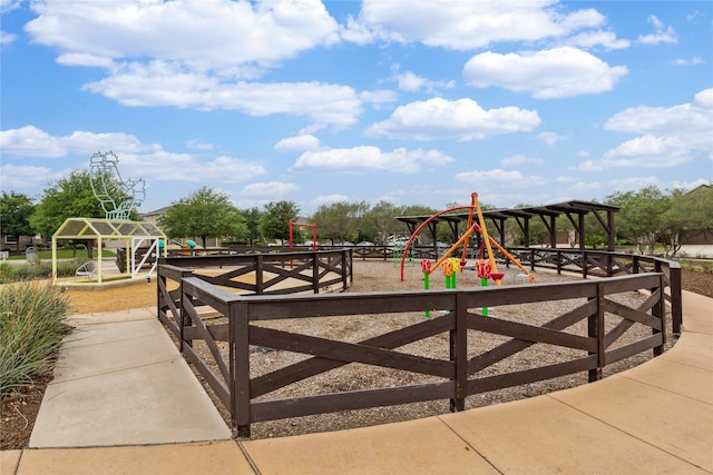 view of communal playground