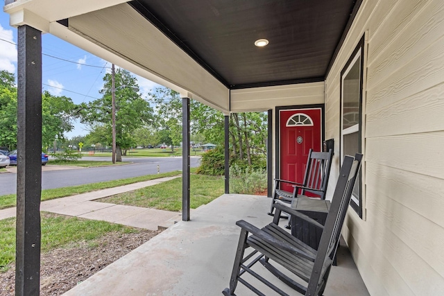 1425 E Cherry, Sherman, TX 75090 - view of patio / terrace with covered porch