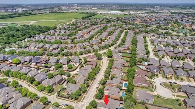 bird's eye view featuring a residential view