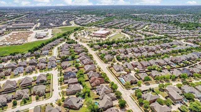 birds eye view of property featuring a residential view