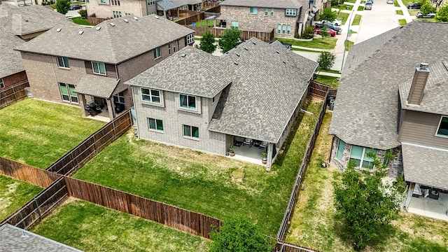 birds eye view of property featuring a residential view