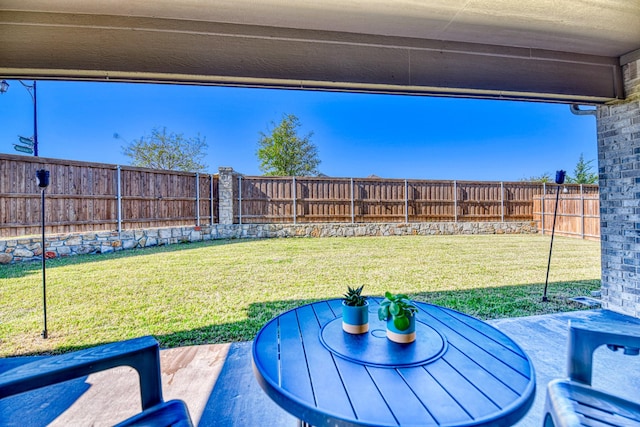 1023 Clydeview Rd, Forney, TX 75126 - view of yard featuring a patio area and a fenced backyard